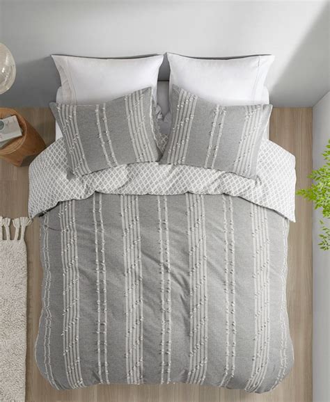 Inkivy Kara Jacquard 3 Pc Duvet Cover Set Fullqueen Macys