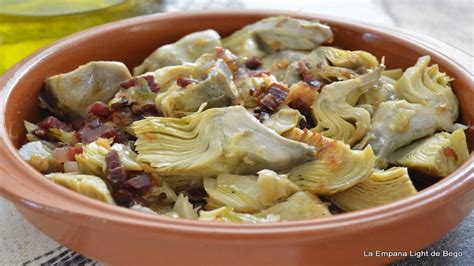 Receta De Alcachofas Salteadas Con Jam N Reutilizando Alcachofas