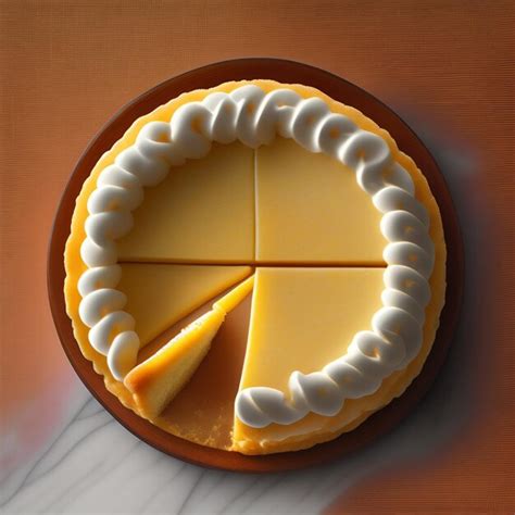 Premium AI Image | A slice of pie with a slice missing from it.