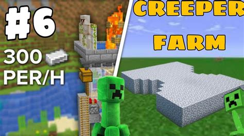 MINECRAFT EASY CREEPER FARM SURVIVAL SERIES 6 YouTube