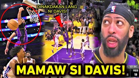 Hindi Umubra Ang Ginawang Pag Double Team Ng Sixers Kay Davis Ginawa