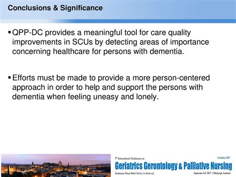 Health Care Quality From The Persons With Dementias Perspective