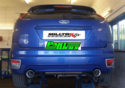 Ford Focus Mk St Milltek Sport Non Resonated Cat Back Exhaust