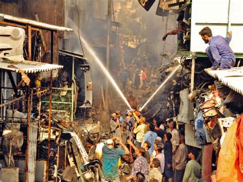 Many Shops Gutted In Shershah Market Fire