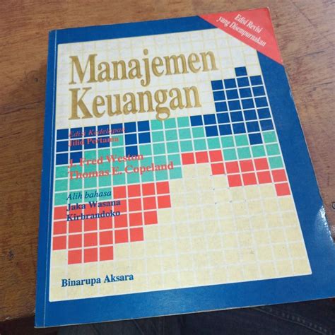 Jual Buku Manajemen Keuangan Edisi Revisi Fred Weston Thomas Copeland