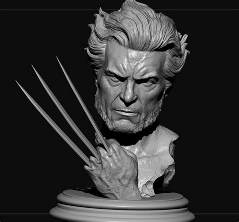 Download Stl File Logan Wolverine Bust Model • 3d Printer Template • Cults