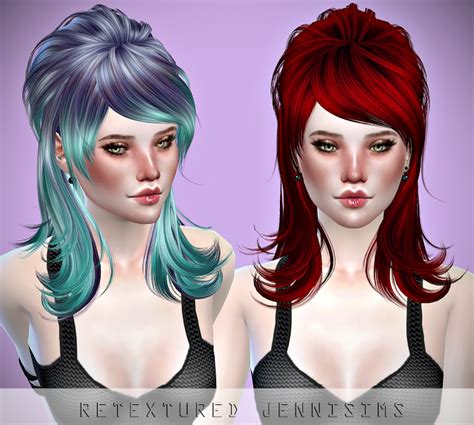 Sims 4 Cc S The Best Newsea Postcard Hair Retexture By Jennisims The Sims Sims Cc Gyaru