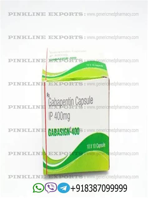 Gabapentin Tablets IP Gabasign 400 Mg For Oral Treatment Anti