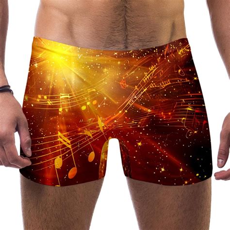 Jammers For Men Mens Bikini Swimwear Music Art Golden Sheet Music Musical Notes Walmart