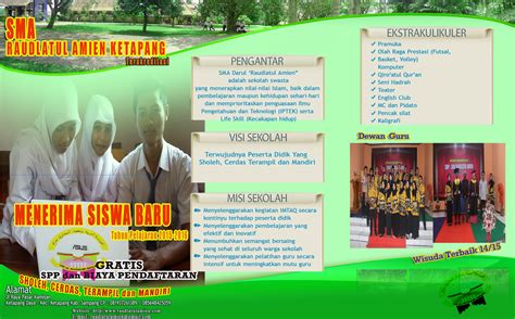 Template Brosur Sekolah Psd