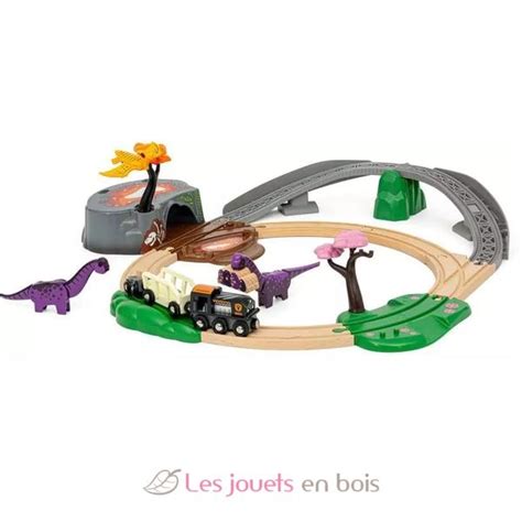 Circuit Aventure Dinosaure Brio Circuits Et Trains Bois De Ans