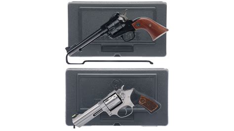 Two Ruger Revolvers With Cases Rock Island Auction