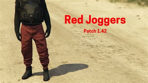 How To Get Red Joggers In GTA 5 Online Patch 1 42 New YouTube