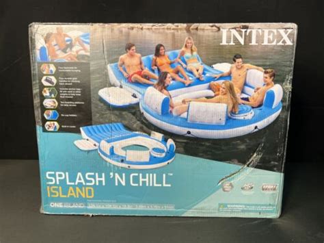 Intex 56299ep Inflatable Splash N Chill Lake And Pool Lounger Factory Sealed Ebay