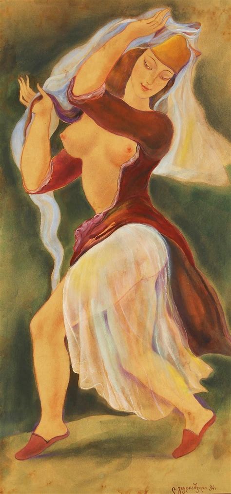 Loumargi Gudiashvili Lado Davidovich Dancer With Naked