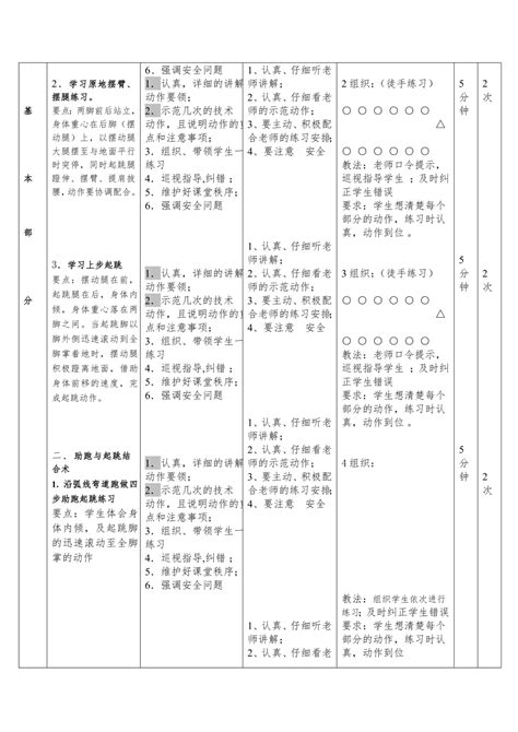 背越式跳高教案下载4页其他教案果子办公