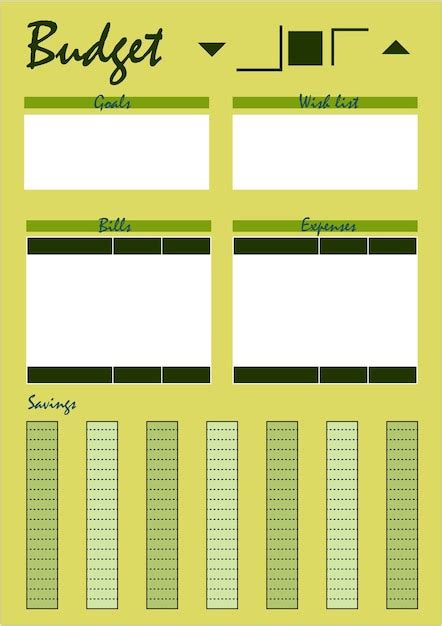 Mod Le De Planificateur De Budget Pour La Journalisation Et Le Cahier