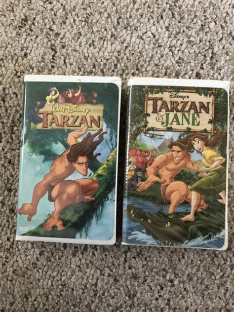 DISNEYS TARZAN AND Tarzan And Jane VHS Bundle Walt Disney Clamshell