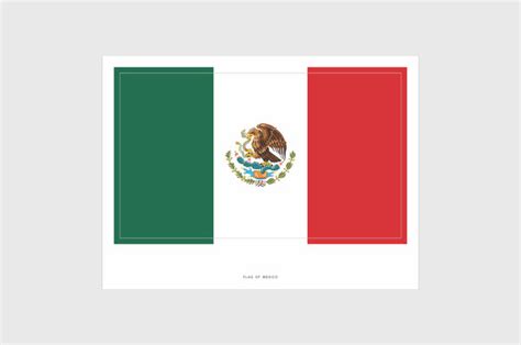 Mexico Flag Sticker, Weatherproof Vinyl Mexican Flag Stickers ...