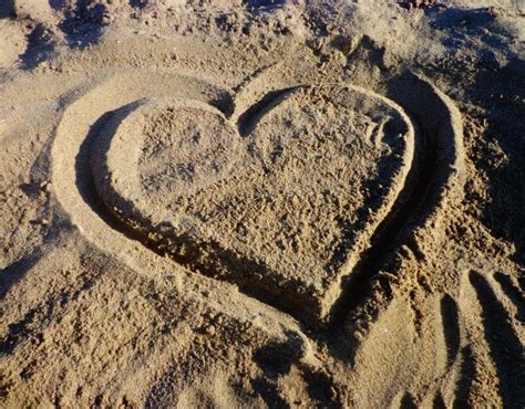 Gratis Billeder Strand Sand Klippe Sten Hjerte Romantik Jord