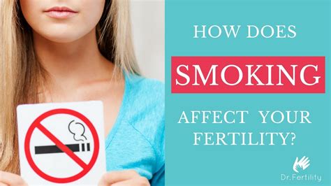 How Does Smoking Affect Your Fertility Dr Fertility Youtube