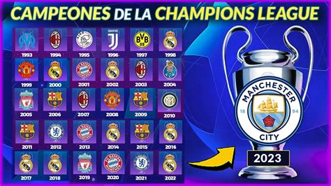 Los Campeones De La Historia De La Champions