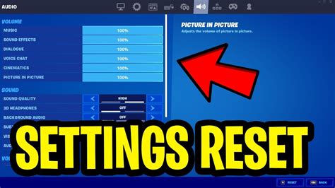 How To Reset All Settings On Fortnite Update New Linksofstrathaven