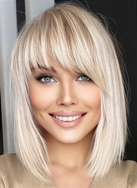 Pin by AlDes on Фото Blonde hair makeup Medium hair styles Mid