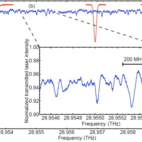 Linear Absorption Spectra Of Nh Red Curve A And Mto Blue Curve