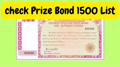 Rs 1500 Prize Bond Draw Result List 15 February 2023