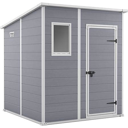 Keter Manor Pent Garden Storage Shed X Feet Grey