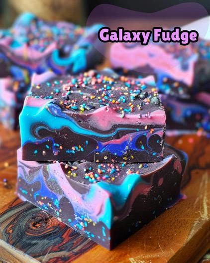 Galaxy Fudge Recipe In 2024 Galaxy Desserts Fudge Galaxy Cake