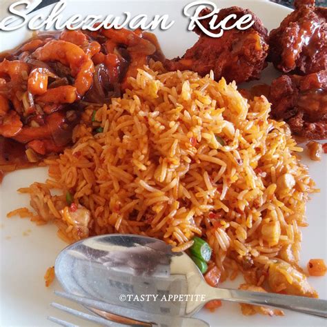 Schezwan Chicken Fried Rice Schezwan Fried Rice Tasty Appetite