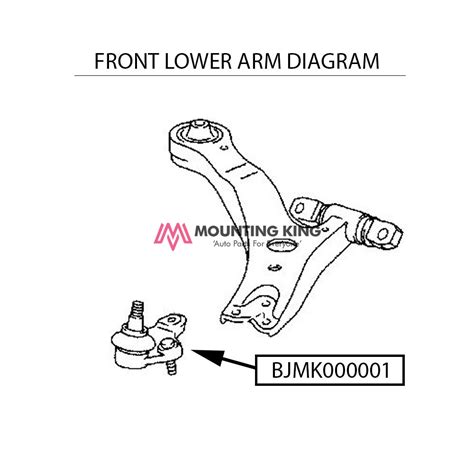 Buy Front Lower Ball Joint Right 43330 29045 Mounting King Auto Parts