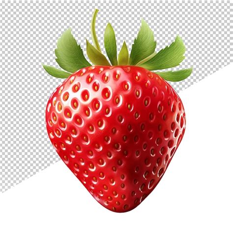 Premium PSD PSD Strawberry On Transparent Background