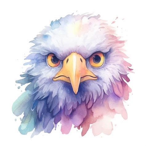 Premium Photo | Watercolor painting of a bald eagle