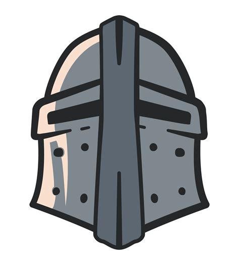 Knight Helm Crosshatch Studio