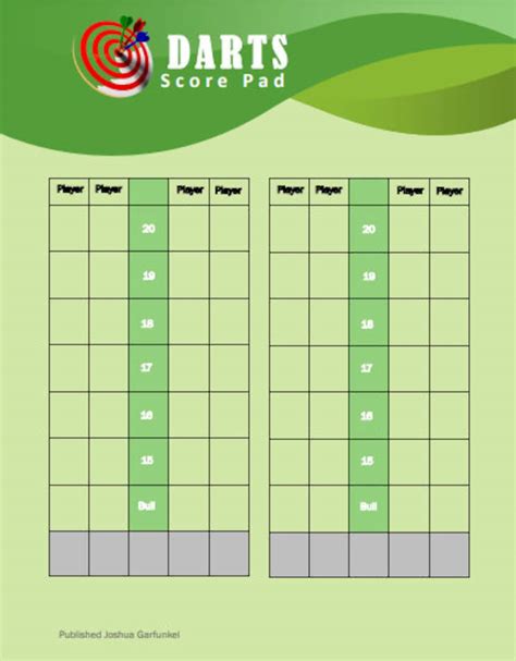 Dartball Score Sheet At Bryan Mccarthy Blog