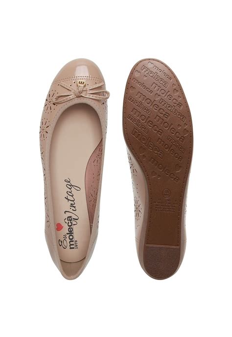 Sapatilha Moleca Lasercut Nude Compre Agora Dafiti Brasil