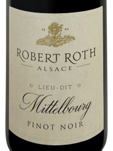 Domaine Robert Roth Mittelbourg Lieu Dit Pinot Noir Vivino France