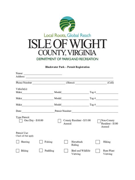 Fillable Online Isle Of Wight Building Permit Application Fax Email