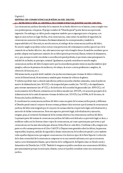 Consecuencias Jur Dicas Libro Pdf Cap Tulo I Sistema De