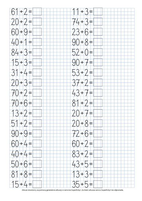 Dodawanie I Odejmowanie Do Online Worksheet For You Can Do The