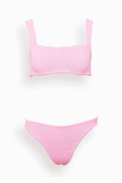 Xandra Bikini In Bubblegum In Bikinis Swimsuit Design High Neck Bikinis