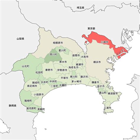 神奈川県川崎市の地図 Map It マップイット