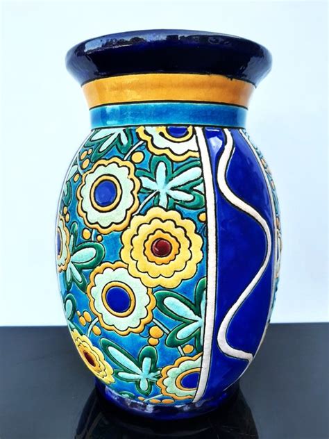 Raymond Chevallier Boch Frères Large Art Deco Vase Catawiki