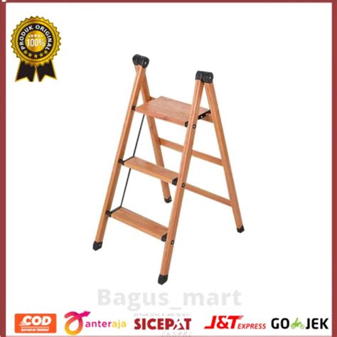 Jual Fixsteps Tangga Lipat Aluminium Step Motif Kayu Shopee Indonesia