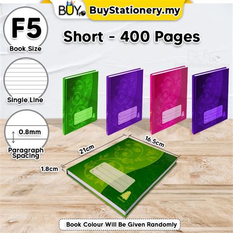 Greenhill F4 F5 Hard Cover Logbook Buku Log Foolscap Notebook 50gsm 120