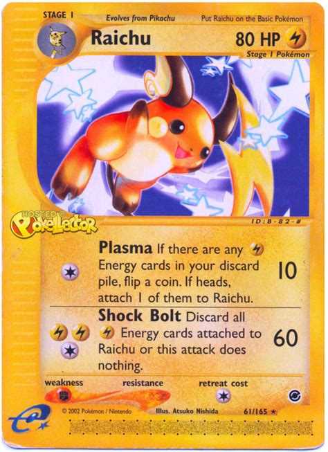 Raichu - Expedition #61 Pokemon Card