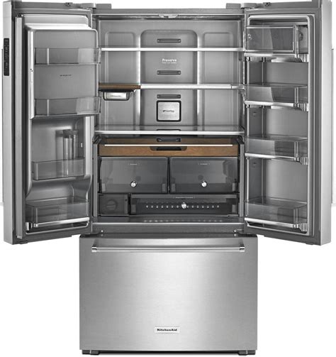 Best Kitchenaid 23 8 Cu Ft French Door Counter Depth Refrigerator ...